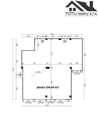 Pronájem kanceláře, Jaroměř, Jezbinská, 194 m2