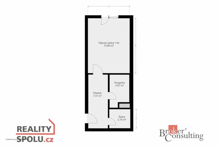 Prodej bytu 1+kk, Třemošná, 31 m2