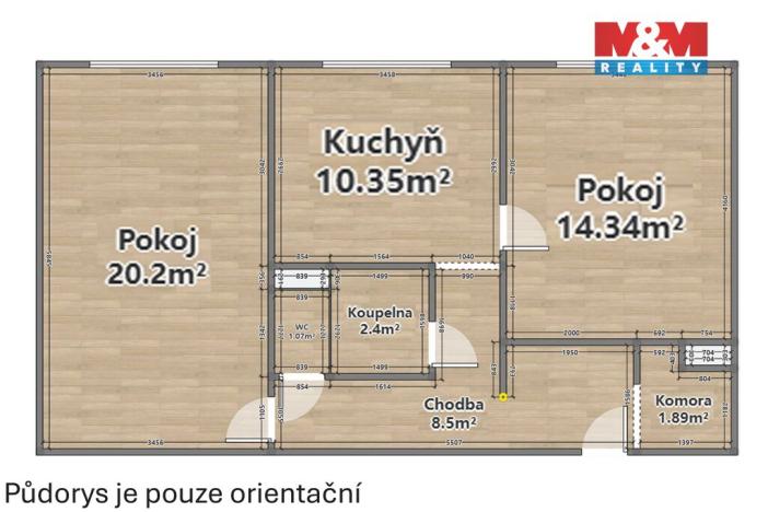 Prodej bytu 2+1, Staňkov - Staňkov I, Jankovského, 57 m2