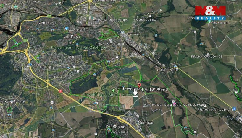 Prodej pole, Praha - Pitkovice, 12269 m2