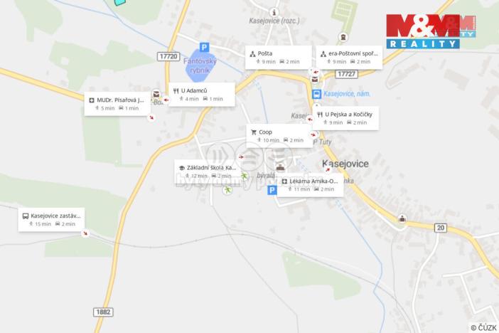 Prodej pozemku pro bydlení, Kasejovice, 1234 m2