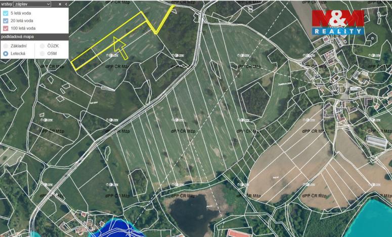 Prodej pole, Petrovice - Žemličkova Lhota, 1988 m2