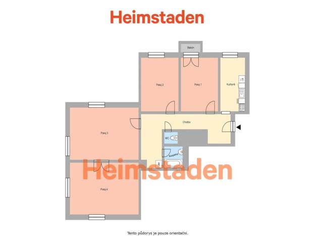 Pronájem bytu 4+1, Ostrava - Poruba, Hlavní třída, 111 m2