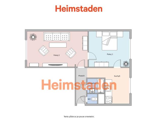 Pronájem bytu 2+1, Karviná - Nové Město, Janského, 50 m2