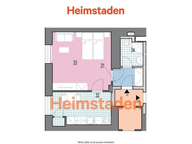Pronájem bytu 1+1, Havířov - Město, Hlavní třída, 33 m2