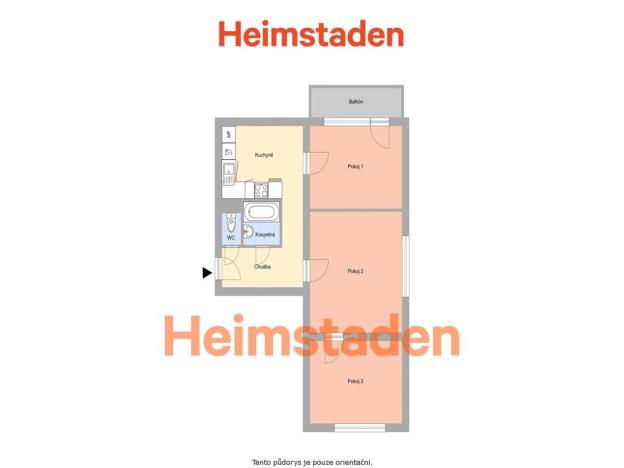 Pronájem bytu 3+1, Ostrava - Hrabůvka, Aviatiků, 70 m2