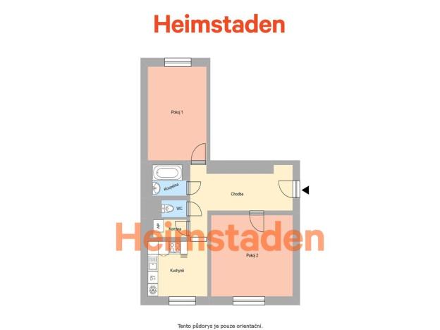 Pronájem bytu 2+1, Paskov, Rudé armády, 58 m2