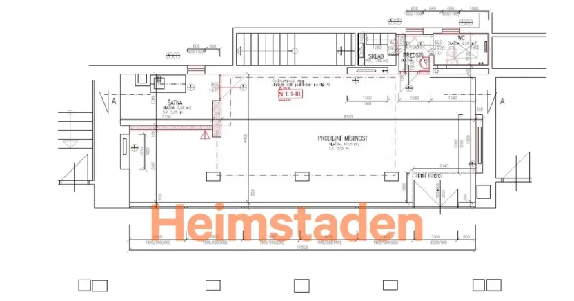 Pronájem kanceláře, Ostrava - Moravská Ostrava, Čs. legií, 57 m2