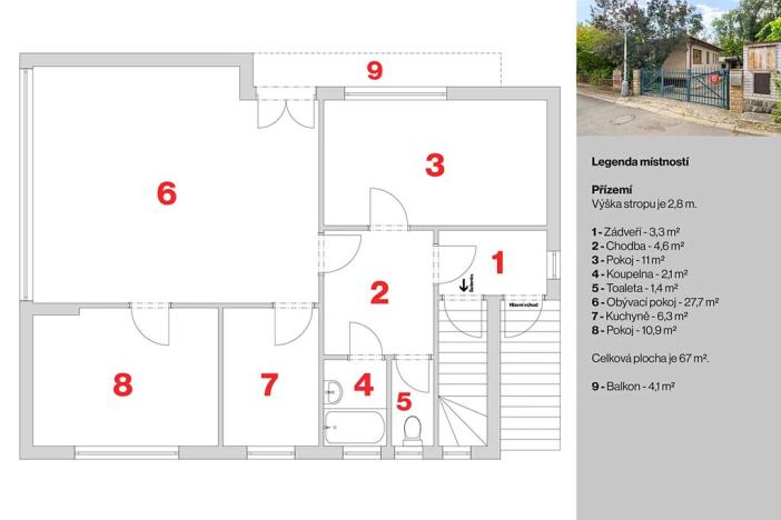Prodej rodinného domu, Praha - Zbraslav, Nebeského, 208 m2