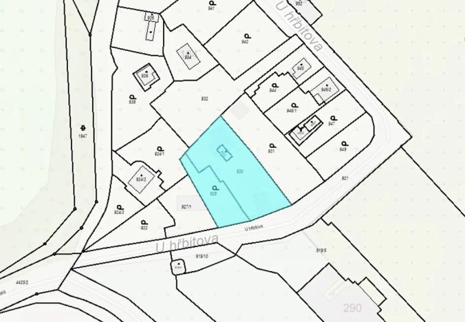 Dražba pozemku pro bydlení, Bystřany, U hřbitova, 1171 m2