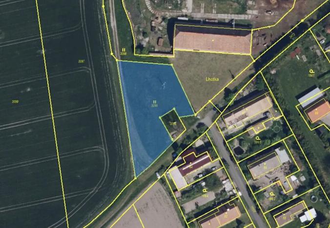 Dražba pozemku, Mokré, 1800 m2