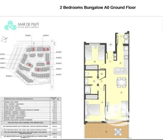 Prodej bytu 3+kk, Pulpí, Španělsko, Calle Mar de Bali, 72 m2