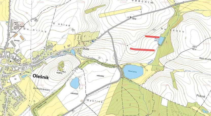 Prodej pole, Olešník, 5234 m2