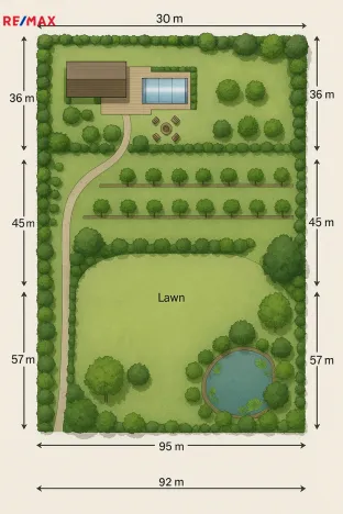 Prodej zahrady, Zlín - Kudlov, 8864 m2