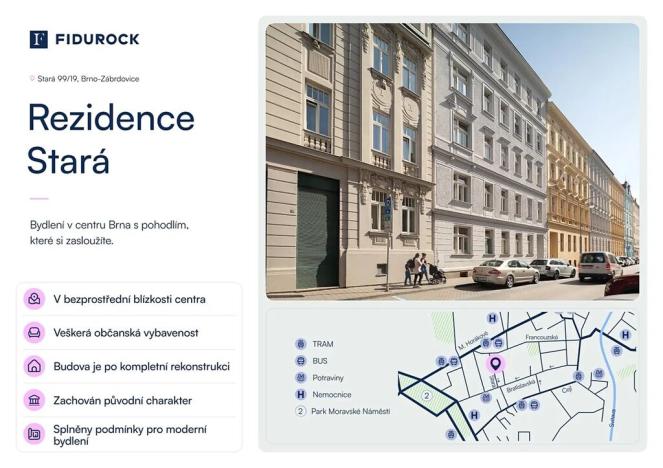 Prodej bytu 3+kk, Brno, Stará, 78 m2