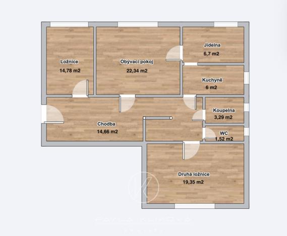 Prodej bytu 3+1, Kozolupy, 88 m2