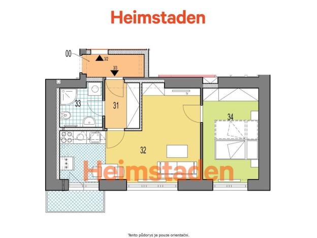 Pronájem bytu 2+kk, Havířov - Šumbark, Dukelská, 38 m2