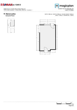 Prodej bytu 3+kk, Praha - Krč, Sládkovičova, 67 m2