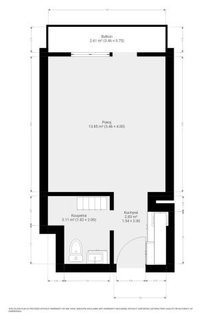 Pronájem bytu 1+kk, Brno, Jedovnická, 22 m2