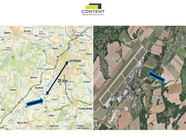 Pronájem výrobních prostor, Mošnov, 20000 m2