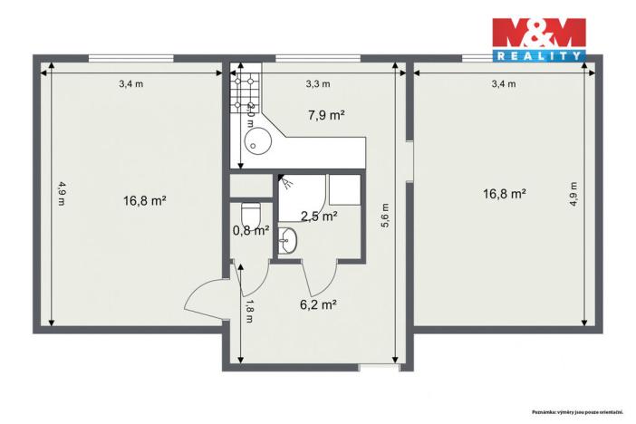 Prodej bytu 2+1, Kraslice, Čs. armády, 54 m2