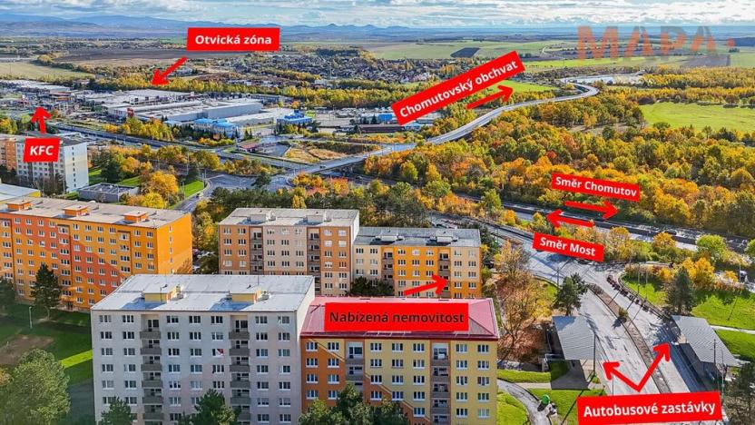 Prodej bytu 4+1, Chomutov, Borová, 76 m2