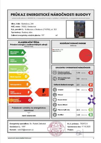 Prodej rodinného domu, Otrokovice - Kvítkovice, Bartošova, 205 m2