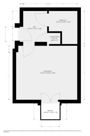 Pronájem bytu 1+kk, Praha - Záběhlice, Za návsí, 29 m2