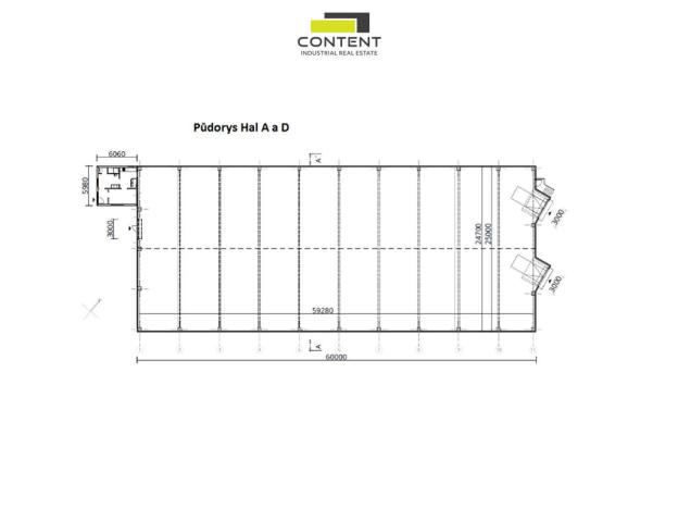 Pronájem skladu, Rousínov, Tománkova, 1500 m2