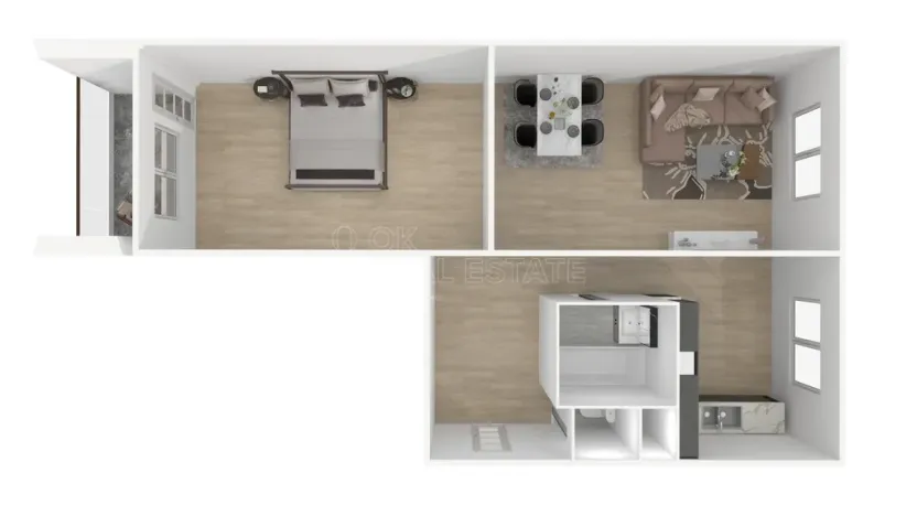 Prodej bytu 2+1, Nýrsko, Jiráskova, 64 m2