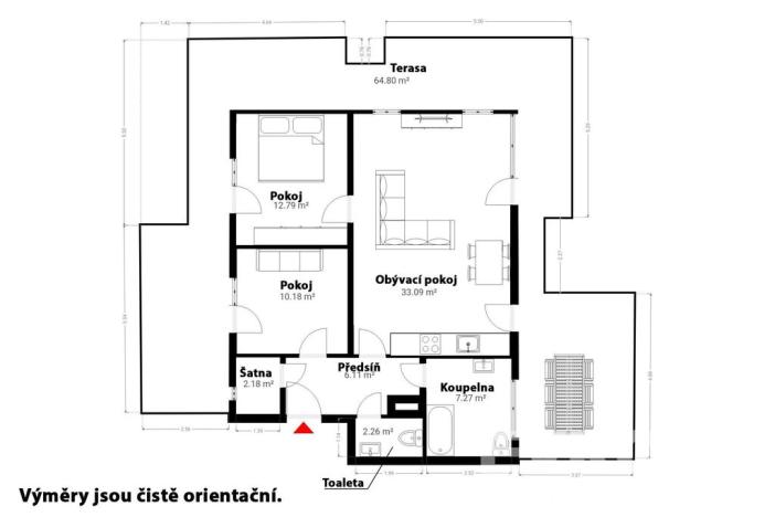 Prodej bytu 3+kk, Praha - Kobylisy, Ke Stírce, 77 m2