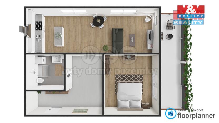 Prodej bytu 2+kk, Třebíč, Soukopova, 53 m2