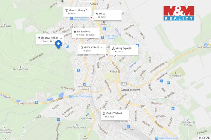 Prodej zahrady, Česká Třebová, 334 m2