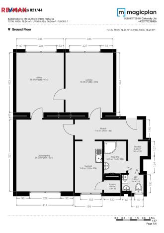 Prodej bytu 3+1, Praha - Krč, Budějovická, 77 m2