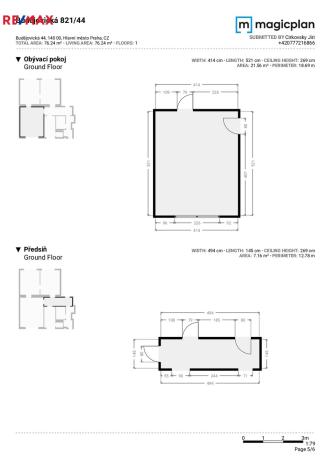 Prodej bytu 3+1, Praha - Krč, Budějovická, 77 m2