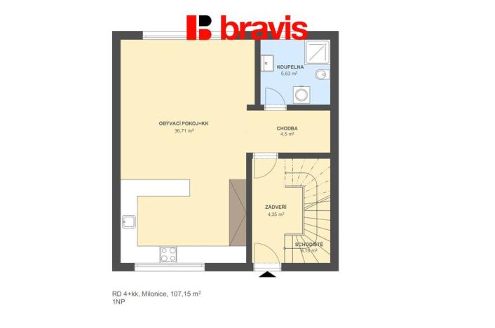 Prodej rodinného domu, Milonice, 107 m2