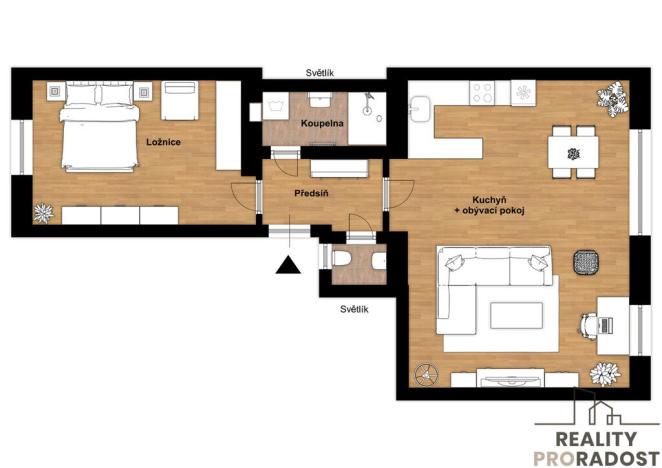 Pronájem bytu 2+kk, Praha, Řehořova, 70 m2