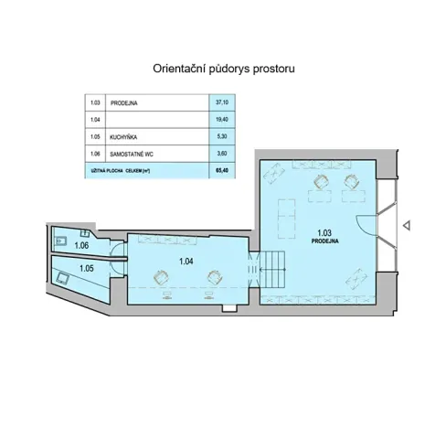 Pronájem obchodního prostoru, Opava, náměstí Republiky, 65 m2