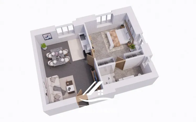 Pronájem bytu 2+kk, Ostrava, Stará cesta, 55 m2