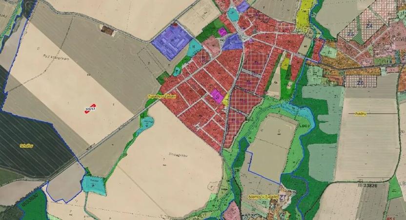Prodej pole, Tupadly, 880 m2