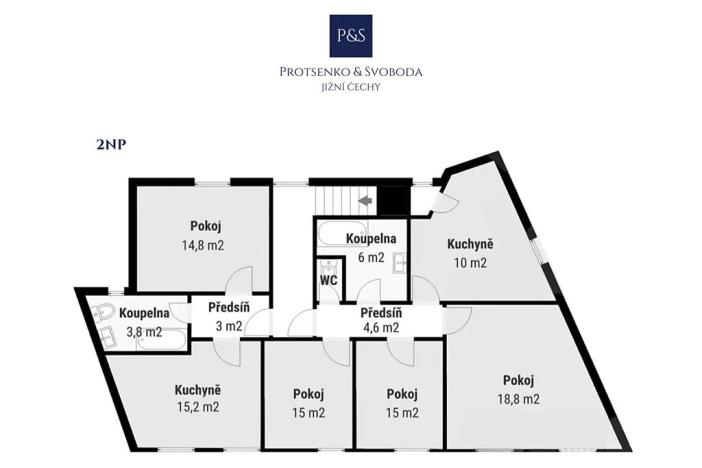 Prodej činžovního domu, Tábor, Čsl. armády, 200 m2