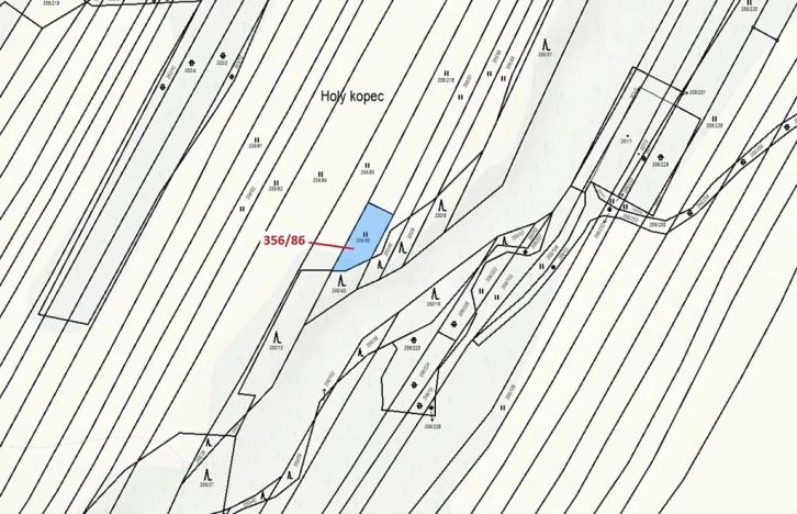 Dražba louky, Ivančice, 252 m2