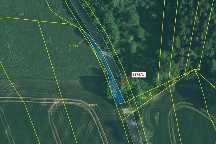 Dražba pozemku, Římov, 194 m2