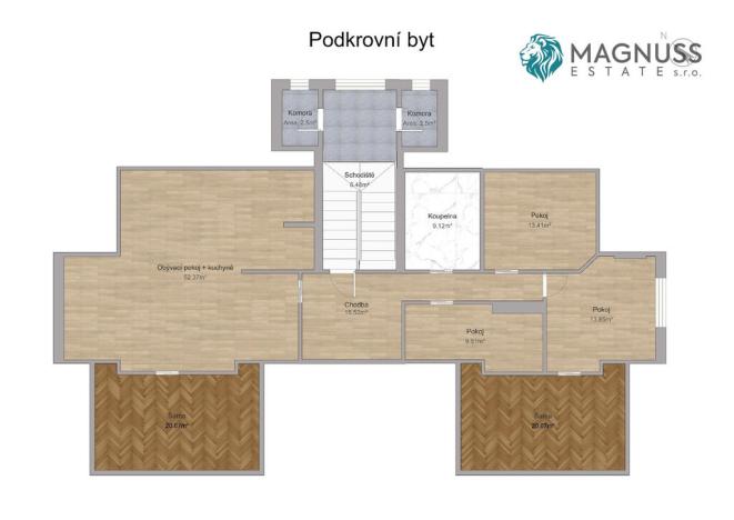 Prodej bytu 3+kk, Ostrava - Slezská Ostrava, Na Bunčáku, 165 m2