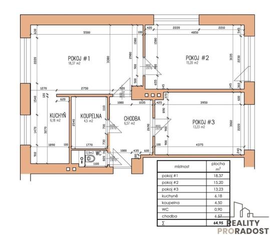 Pronájem bytu 3+1, Bzenec, J. Hanáka, 83 m2