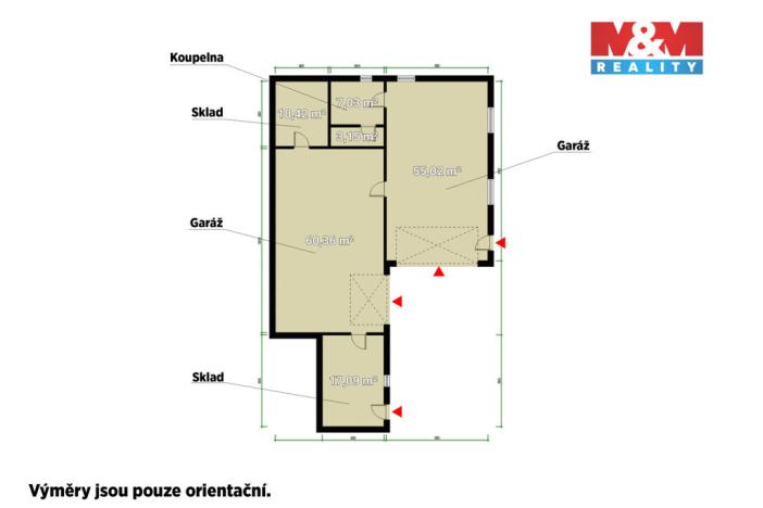 Prodej výrobních prostor, Nejdek - Bernov, 150 m2