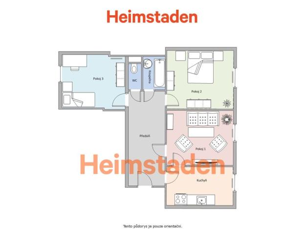 Pronájem bytu 3+1, Havířov - Město, U Stromovky, 78 m2