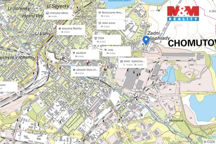 Pronájem obchodního prostoru, Chomutov, Alfonse Muchy, 260 m2