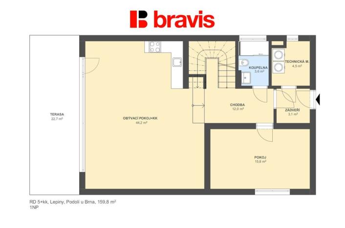 Prodej rodinného domu, Podolí, 160 m2