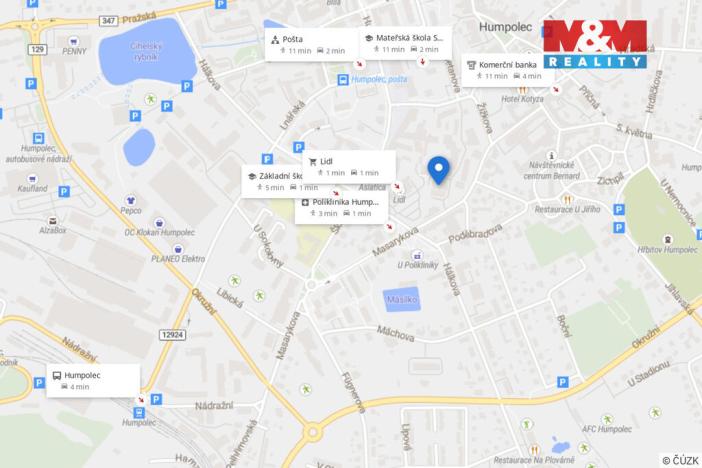 Pronájem bytu 1+1, Humpolec, Masarykova, 43 m2